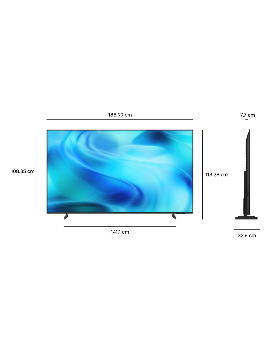 Pantalla Smart TV Samsung Crystal UHD de 85 pulgadas 4K/UHD UN85U8500HFXZX con AI Escalado a 4K