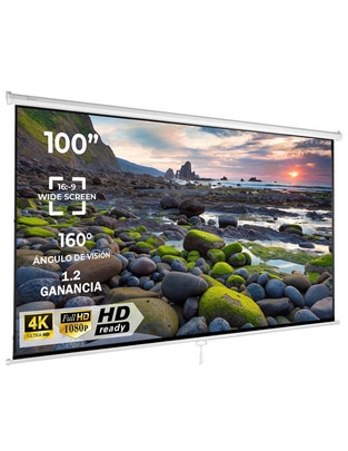 Pantalla Manual para Proyector MKZ-PANTA100MBLA