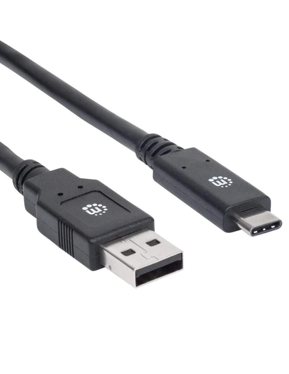 Cable USB C Manhattan a tipo USB A de 5 m