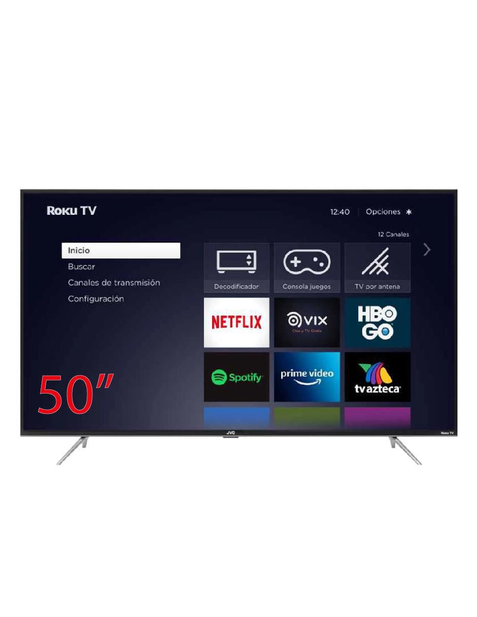 Pantalla Smart TV LED de 50 pulgadas 4K/UHD SI50UR con Roku TV Pantalla Smart TV LED de 50 pulgadas 4K/UHD SI50UR con Roku TV