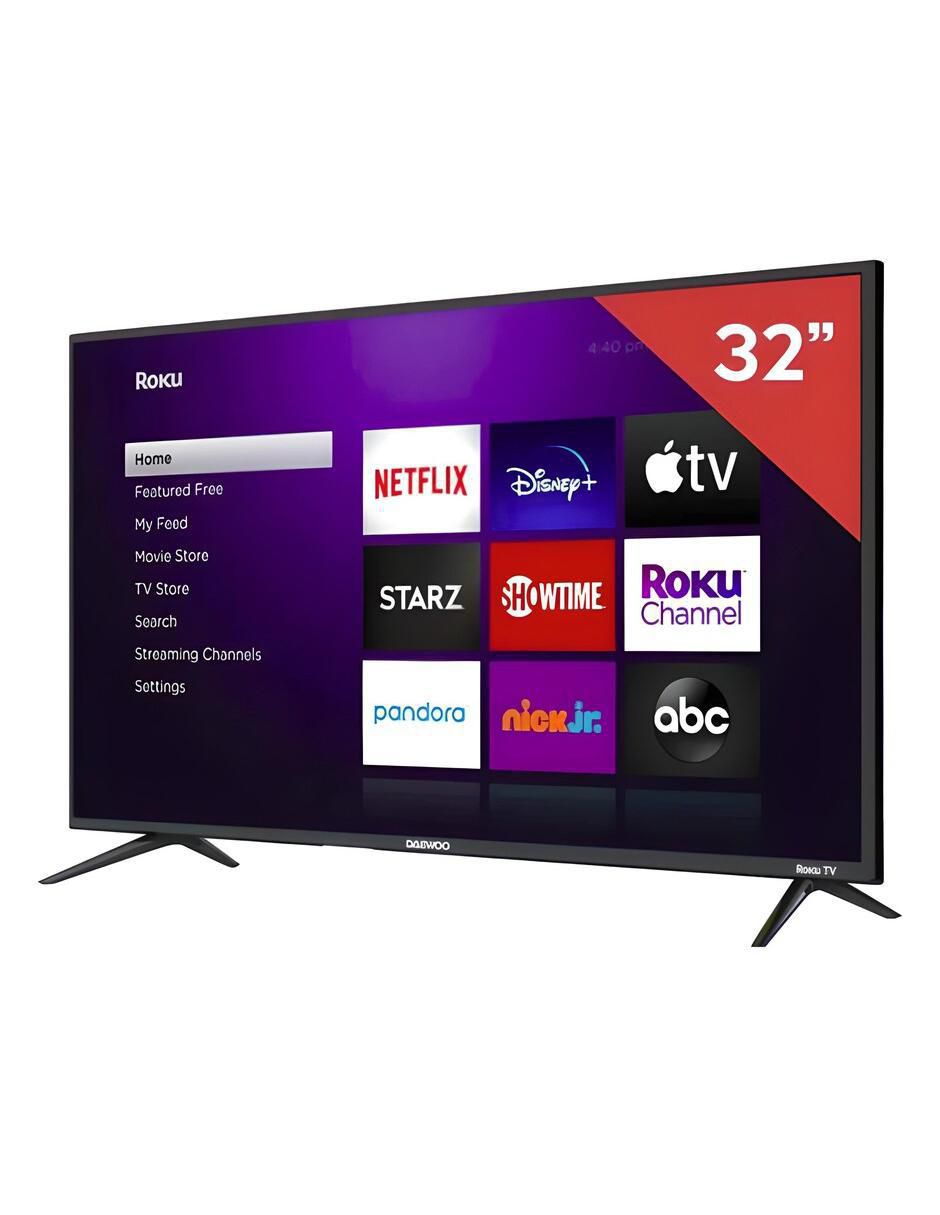 Pantalla Smart TV LED de 32 pulgadas HD DAW32R con Roku TV