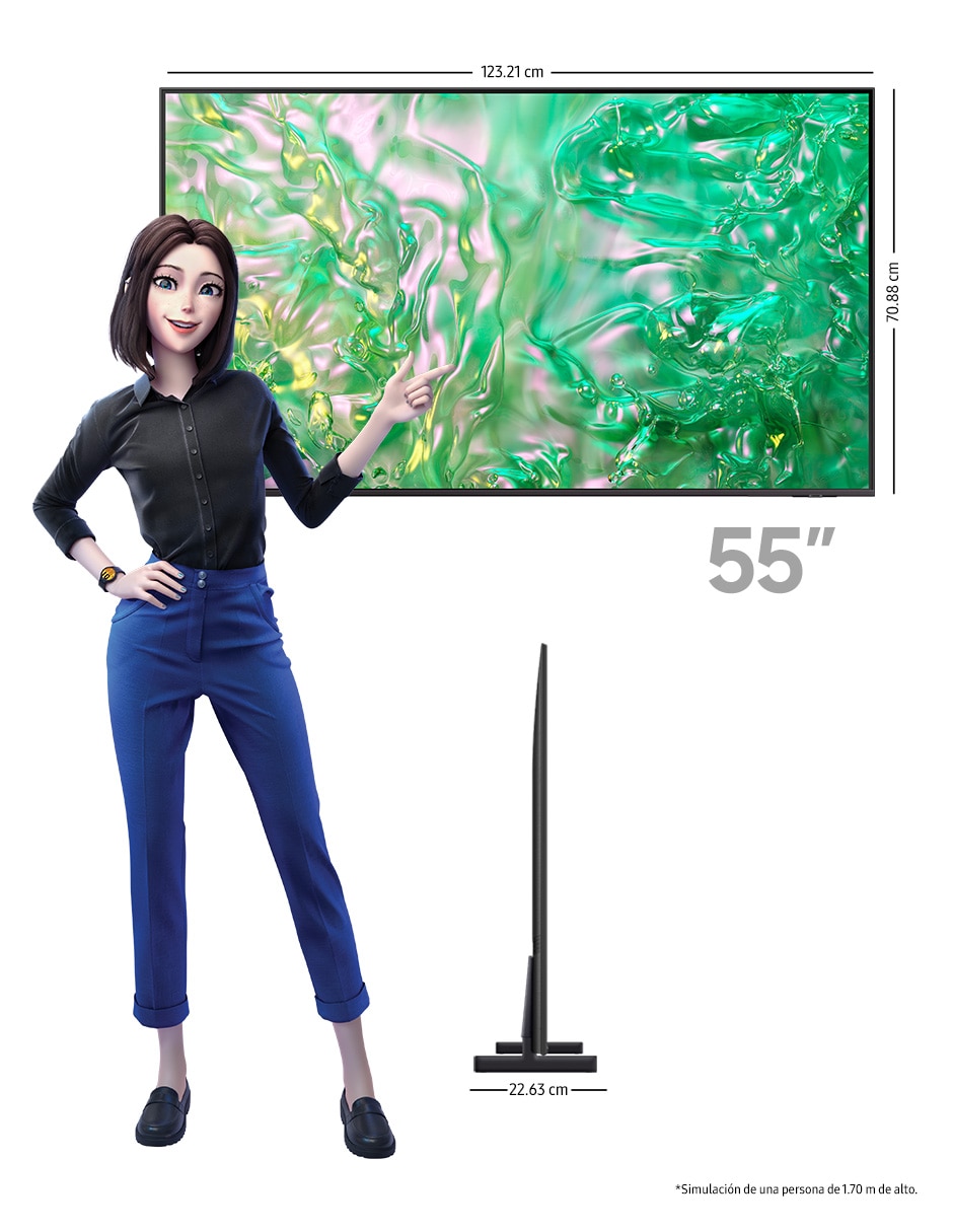 Pantalla Smart TV LED de 55 pulgadas 4K UN55DU8000FXZX 11