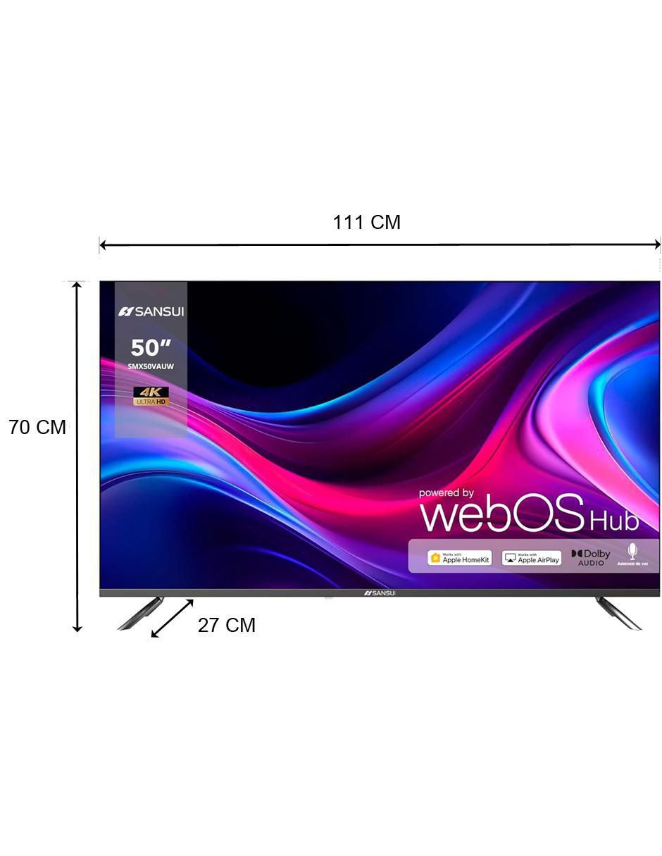 Pantalla Smart TV LED de 50 pulgadas 4K/UHD SMX50VAUW 5