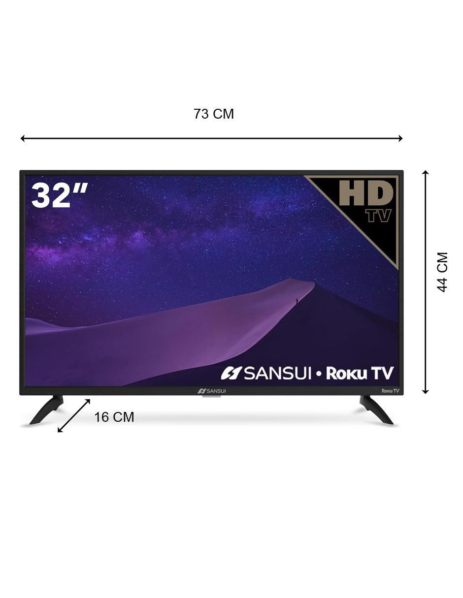 Pantalla Smart TV LED de 32 pulgadas HD SMX32R con Roku TV