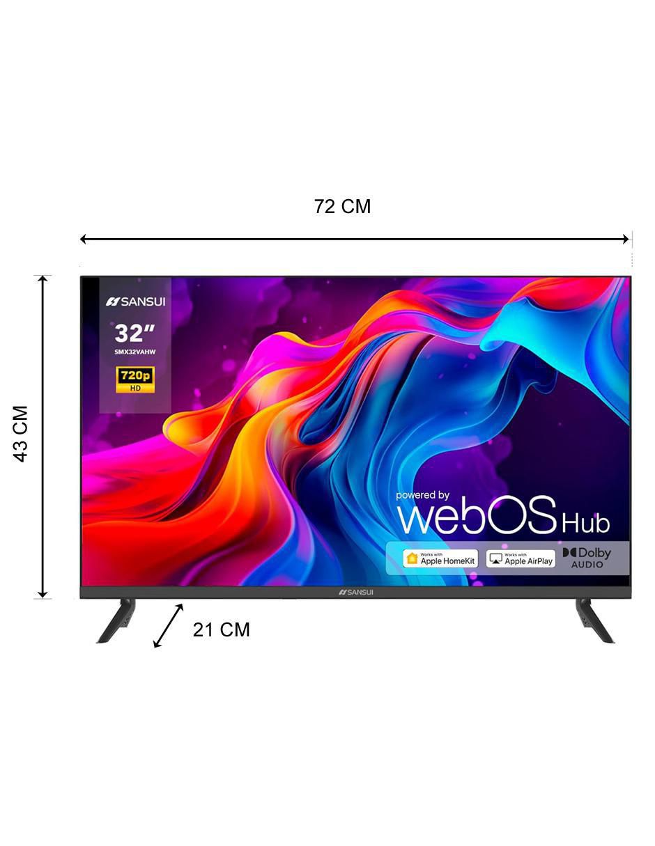 Pantalla Smart TV LED de 32 pulgadas HD SMX32VAHW 6