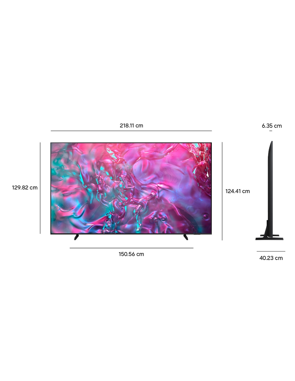 Pantalla Smart TV Samsung Crystal UHD de 98 pulgadas 4K UN98DU9000FXZX con AI Escalado a 4K