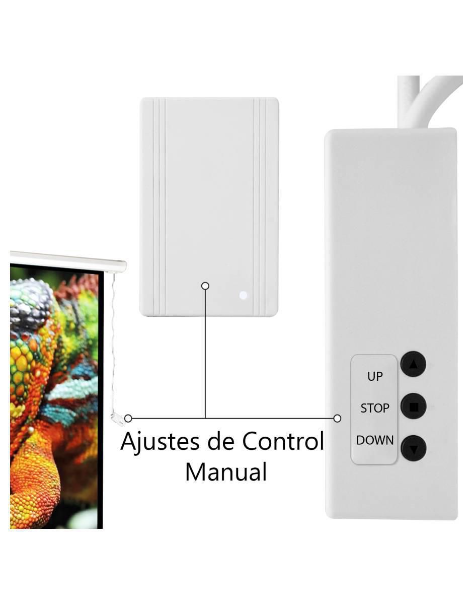 Pantalla proyector eléctrica mkz-panta150ebla