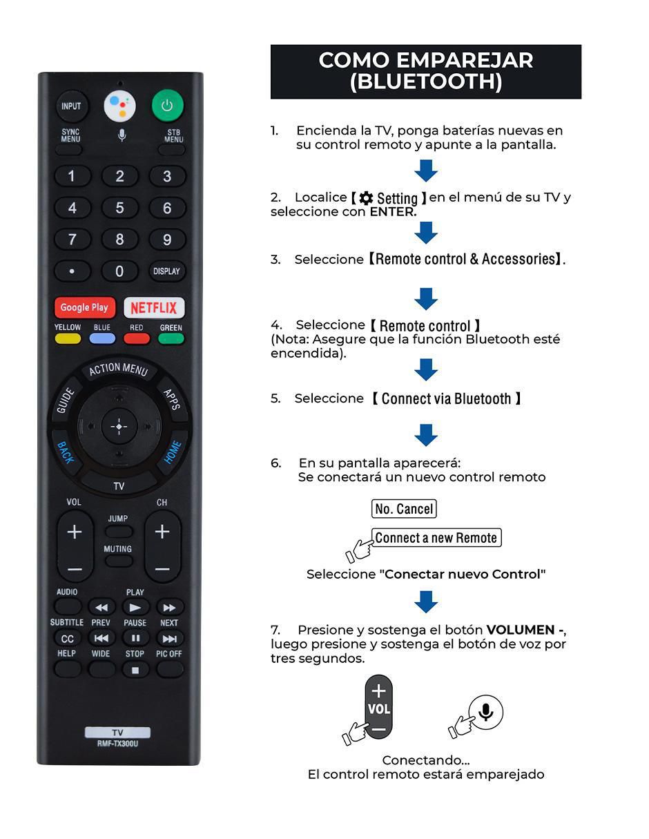 Control remoto para smart tv ce-tx300u 9