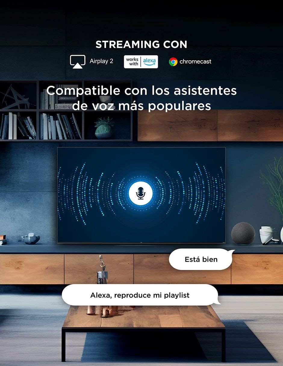 Pantalla Smart TV QLED de 43 pulgadas 4K/UHD 43Q651G con Google TV