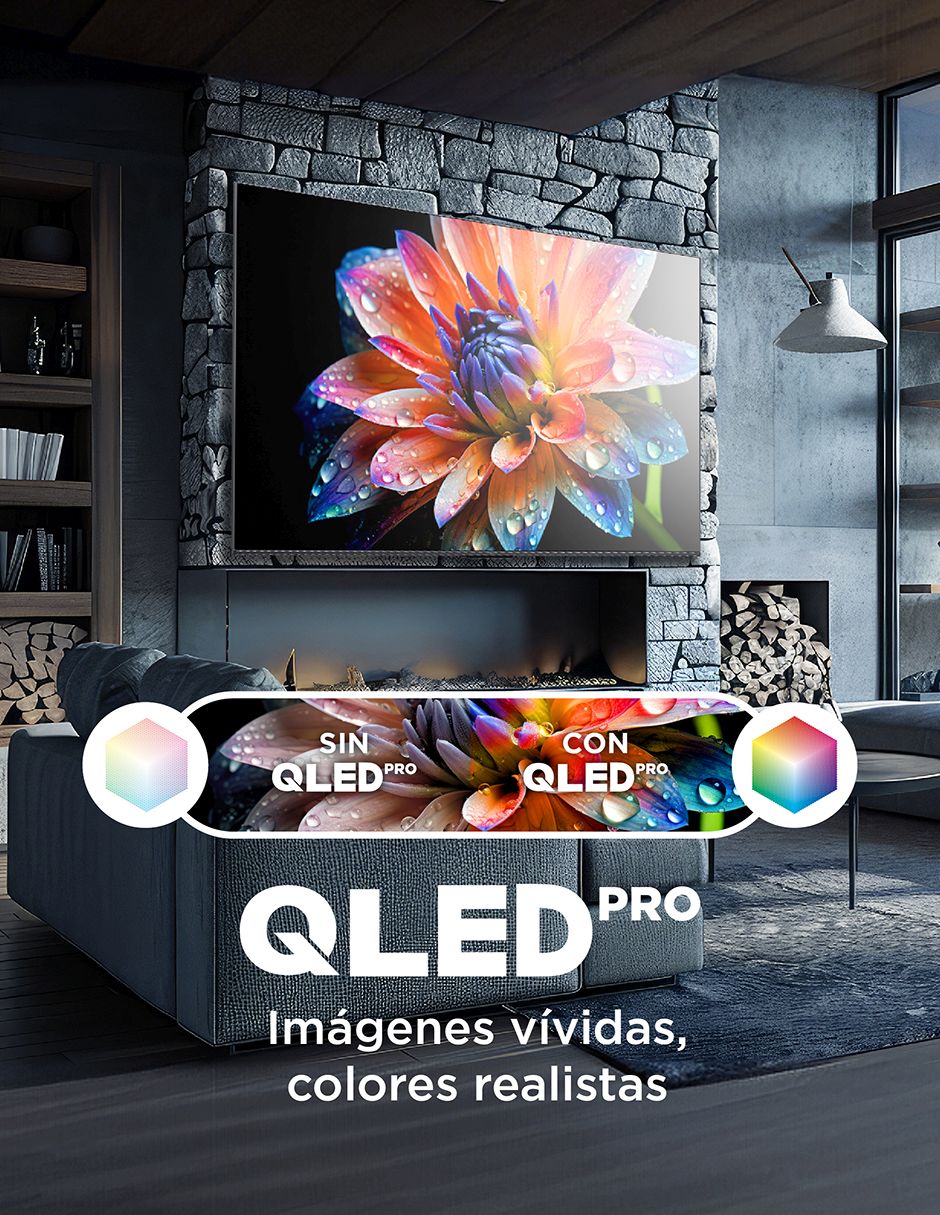 Pantalla Smart TV QLED de 43 pulgadas 4K/UHD 43Q651G con Google TV 5