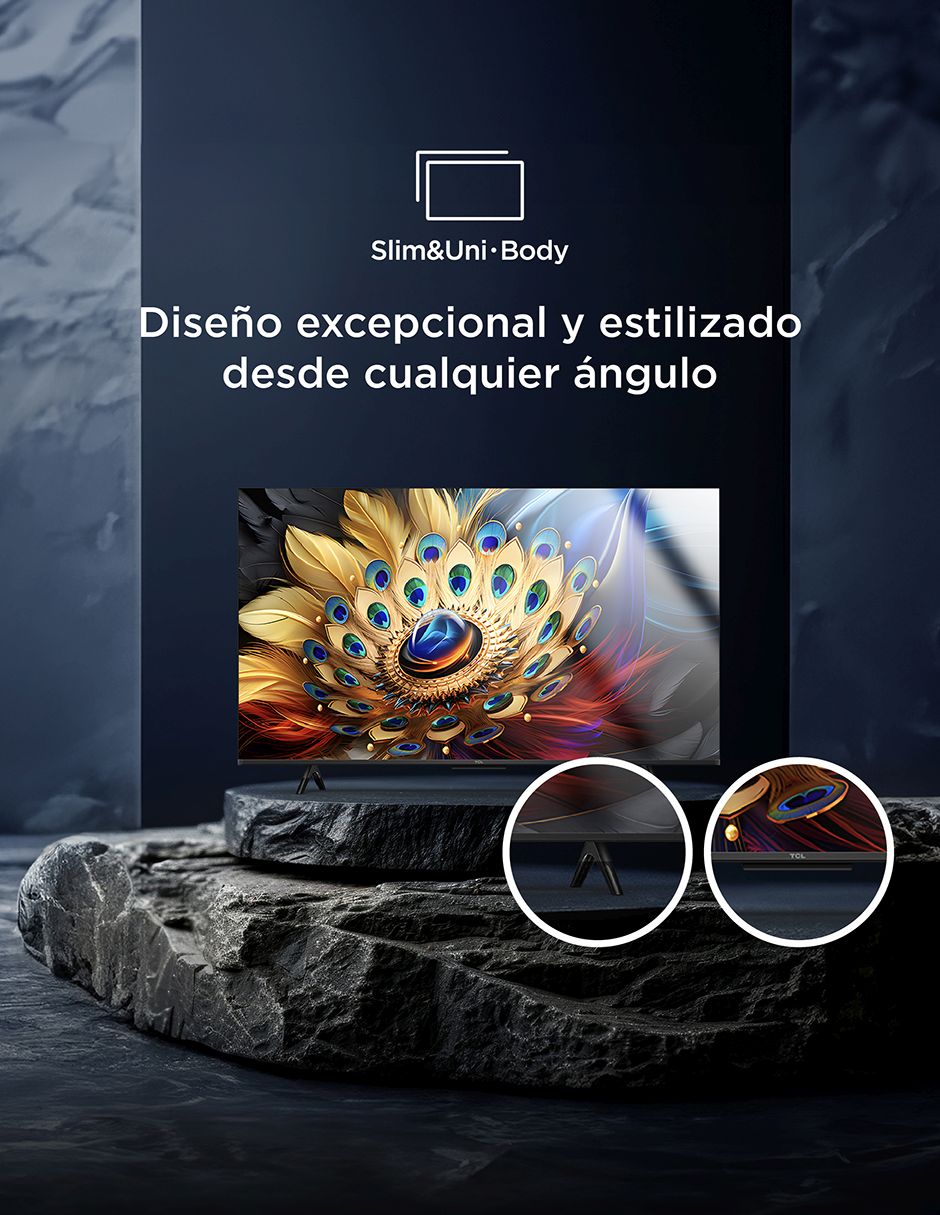 Pantalla Smart TV QLED de 43 pulgadas 4K/UHD 43Q651G con Google TV 9