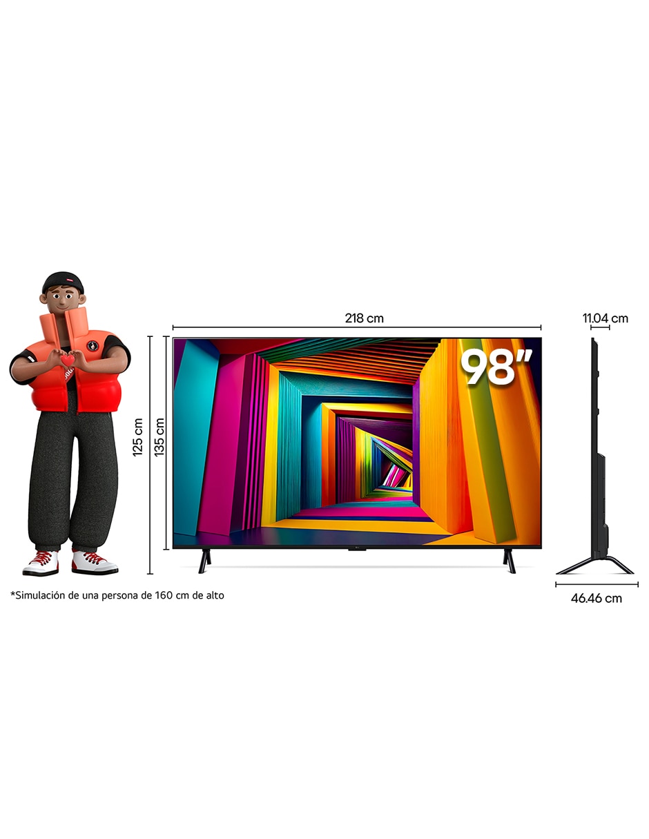 Pantalla Smart TV LED de 98 pulgadas 4K/UHD 98UT9050PSA con WebOS con LG ThinQ AI 19