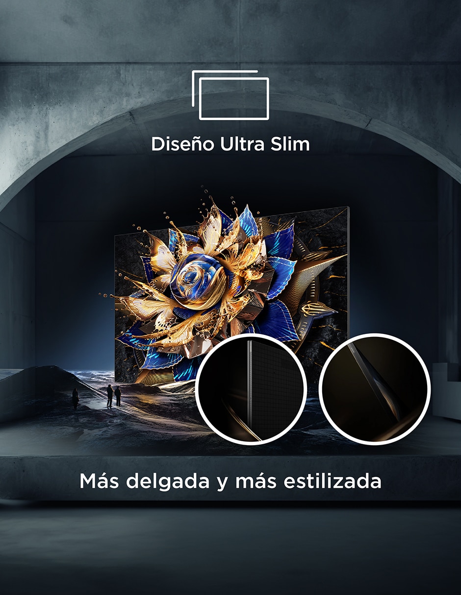 Pantalla smart tv qd mini led de 115 pulgadas 4k/uhd 115qm891g con google tv 14
