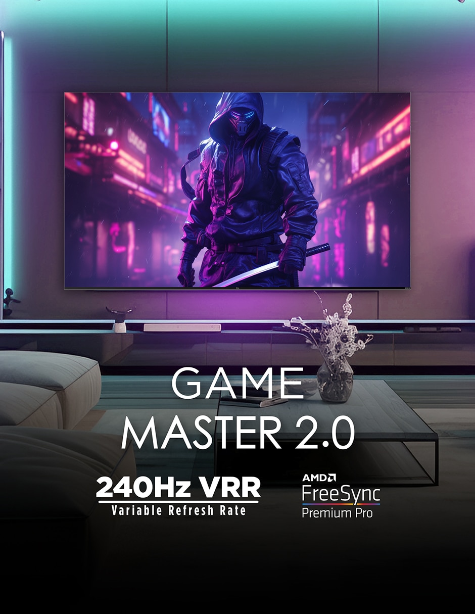 Pantalla smart tv qd mini led de 115 pulgadas 4k/uhd 115qm891g con google tv