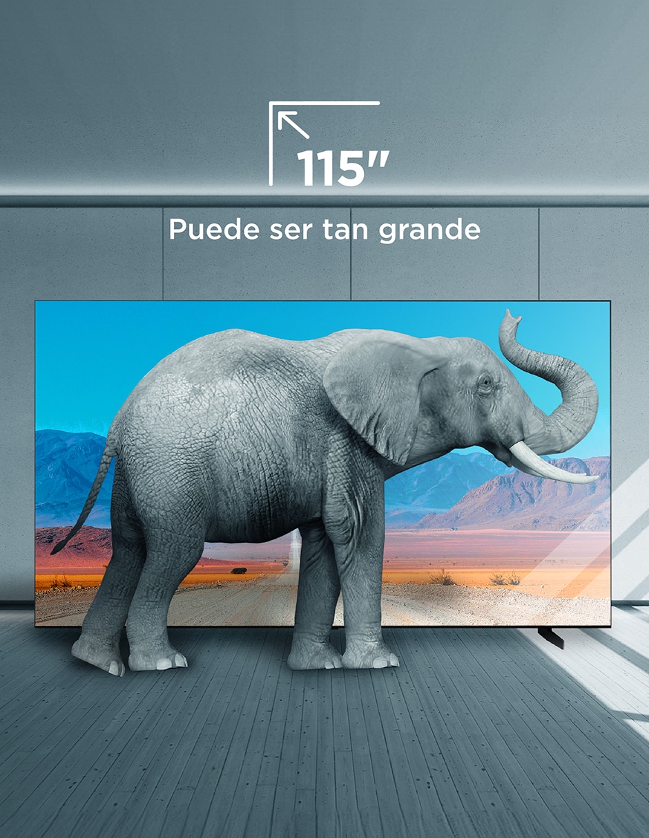 Pantalla smart tv qd mini led de 115 pulgadas 4k/uhd 115qm891g con google tv 9