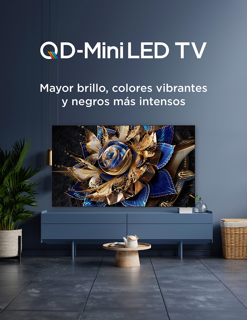 Pantalla smart tv qd mini led de 115 pulgadas 4k/uhd 115qm891g con google tv 12