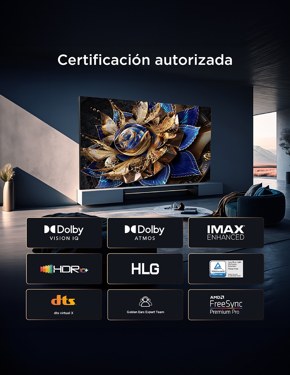 Pantalla smart tv qd mini led de 115 pulgadas 4k/uhd 115qm891g con google tv 11