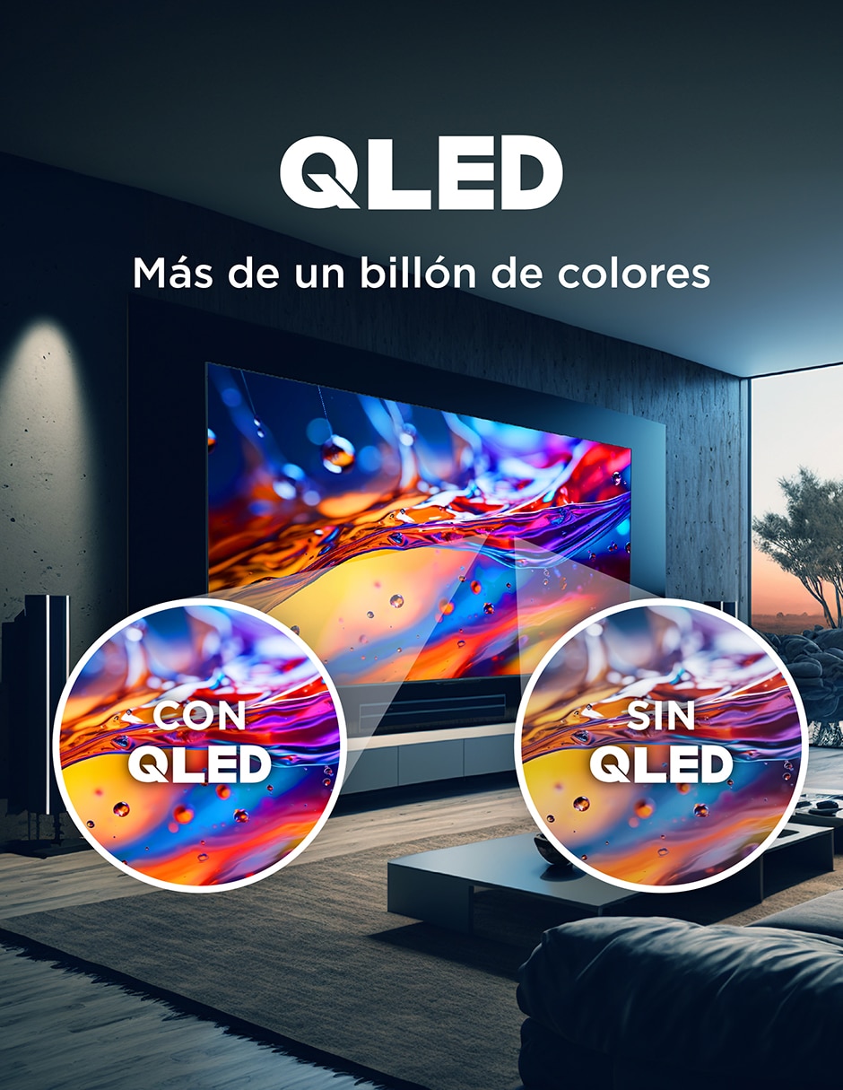 Pantalla smart tv qd mini led de 115 pulgadas 4k/uhd 115qm891g con google tv 7