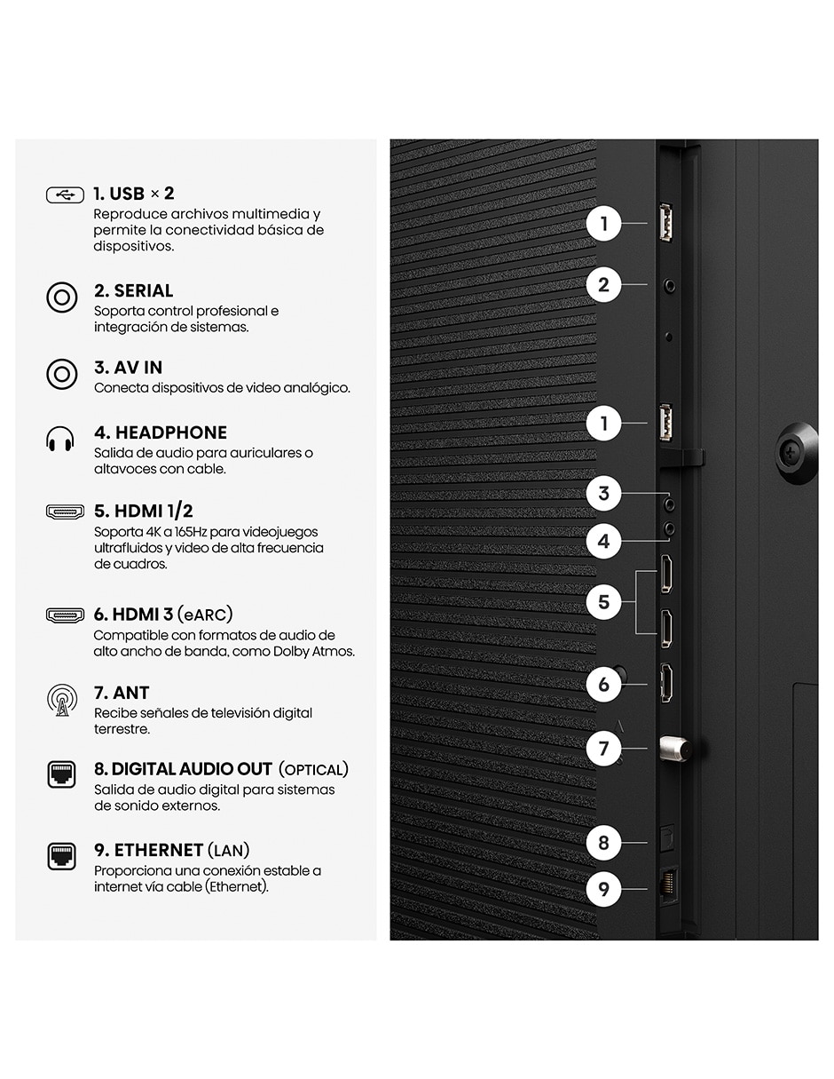 Pantalla Smart TV Hisense Mini LED 115 pulgadas 4K/UHD 116U7SG con Google TV con AI Smooth Motion