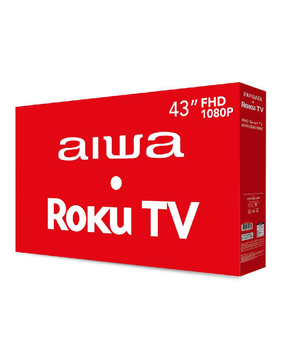 Pantalla Smart TV LED de 43 pulgadas Full HD AW43B4SMRK con Roku TV