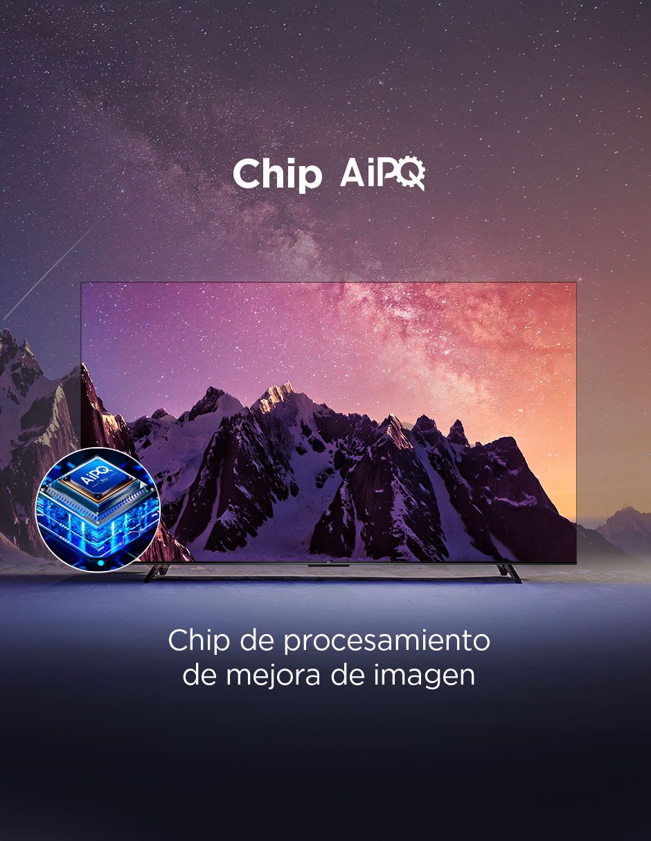 Pantalla smart tv qled de 55 pulgadas 4k/uhd 55q6k con google tv 6
