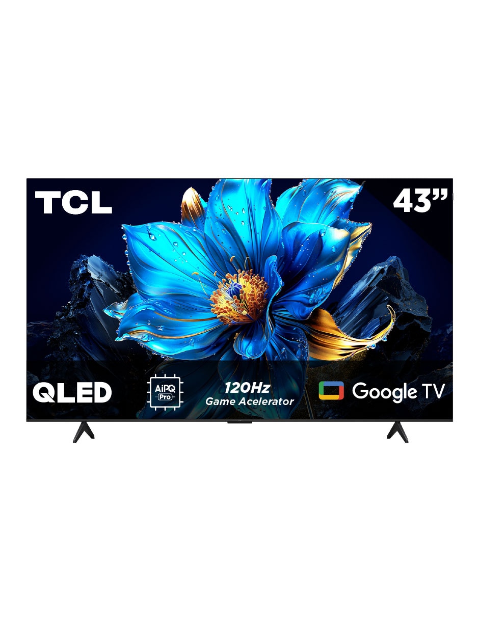 Pantalla Smart TV QLED de 43 pulgadas 4K/UHD 43Q6K con Google TV 5