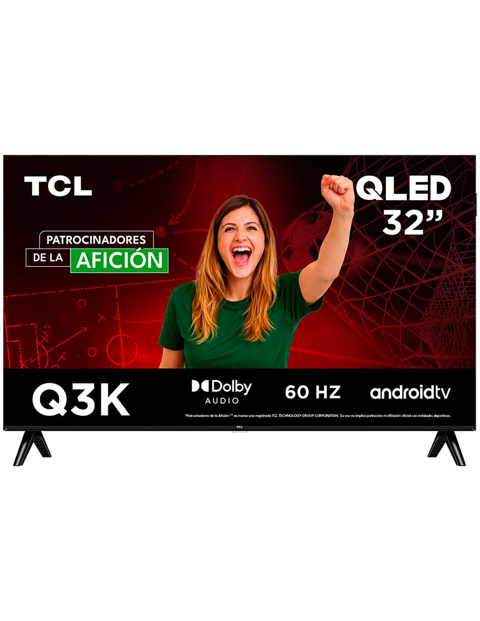 Pantalla Smart TV Tcl QLED de 32 pulgadas Full HD 32Q3K con Android TV