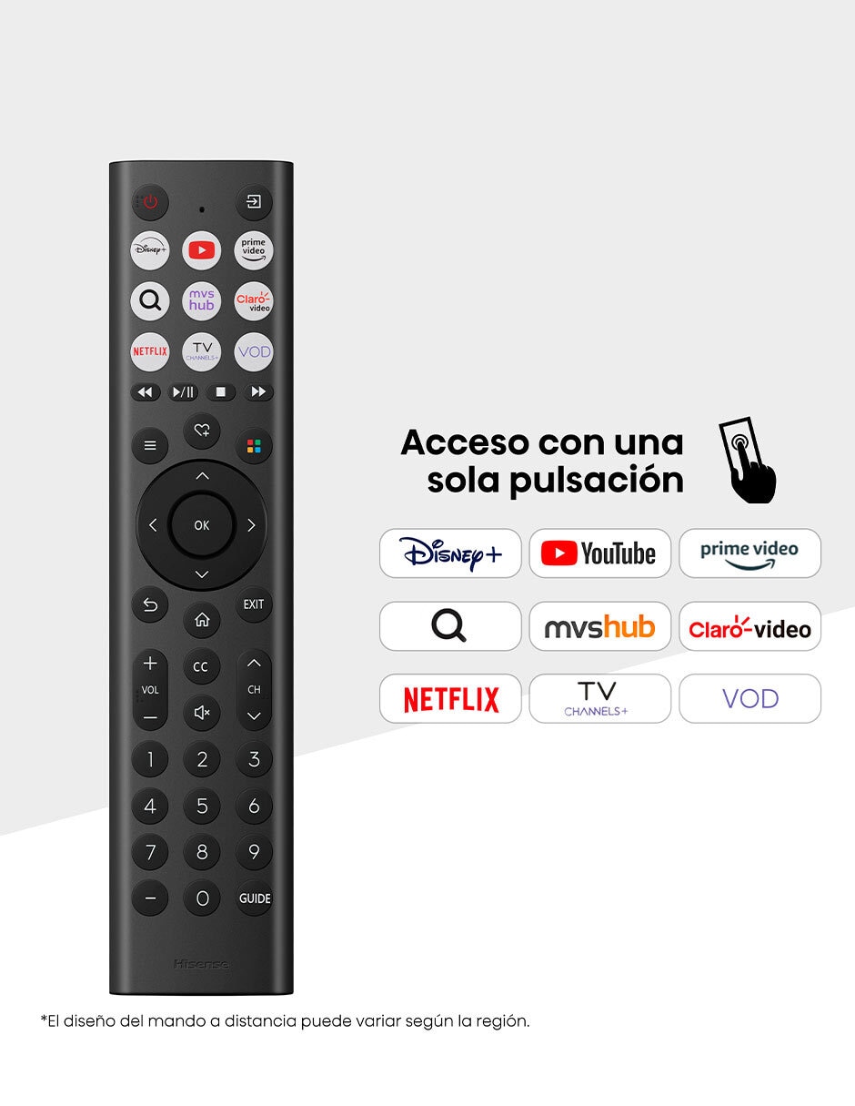 Pantalla Smart TV LED de 32 pulgadas HD 32A4NV con AI Sports Mode