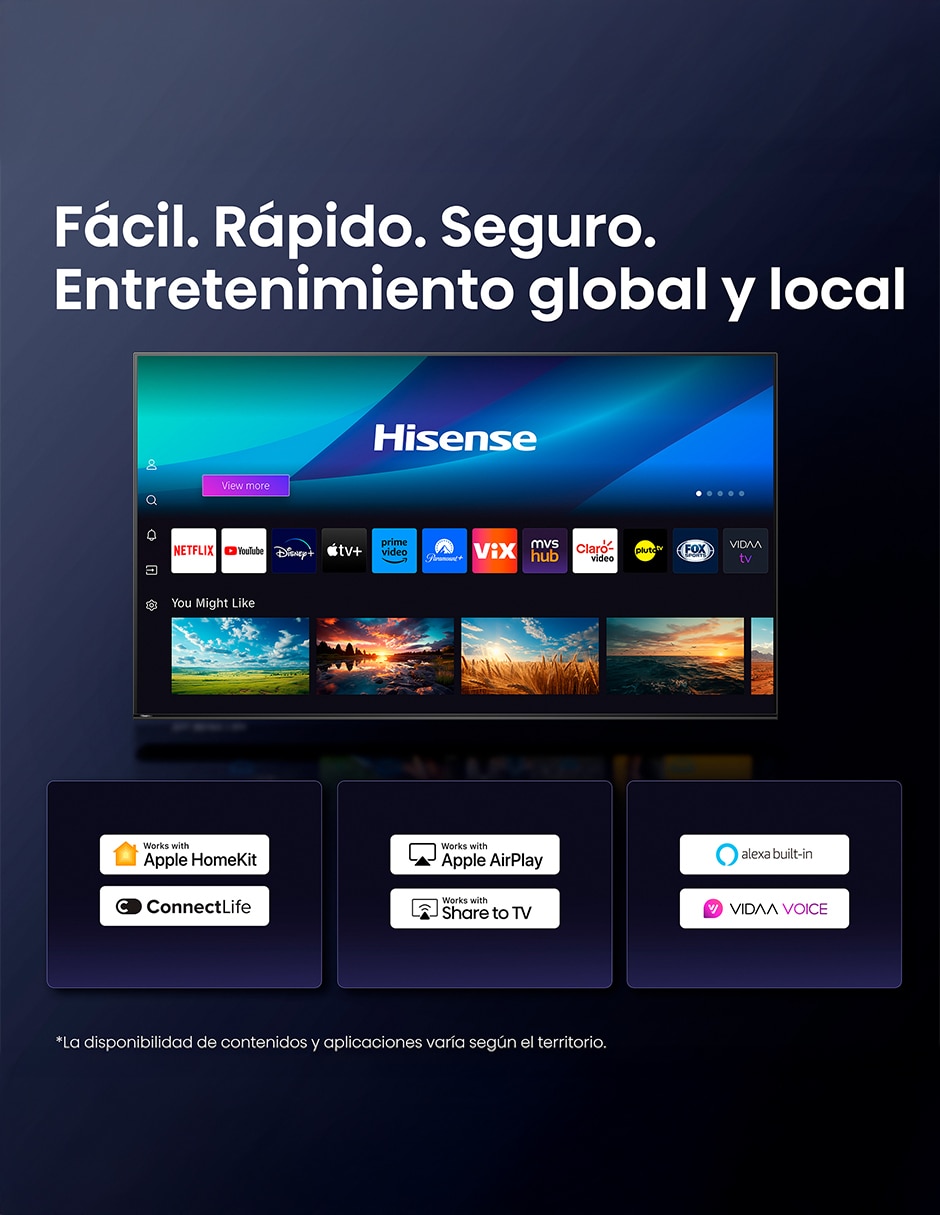 Pantalla Smart TV QLED de 43 pulgadas 4K 43QD6QV con AI Smooth Motion 5