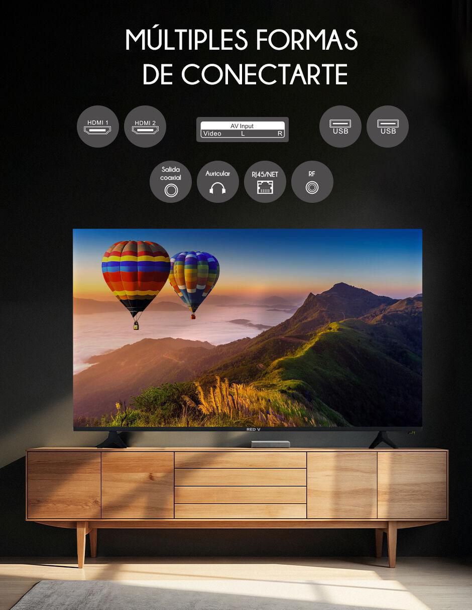 Pantalla smart tv red velvet led de 43 pulgadas hd red43stv con android tv