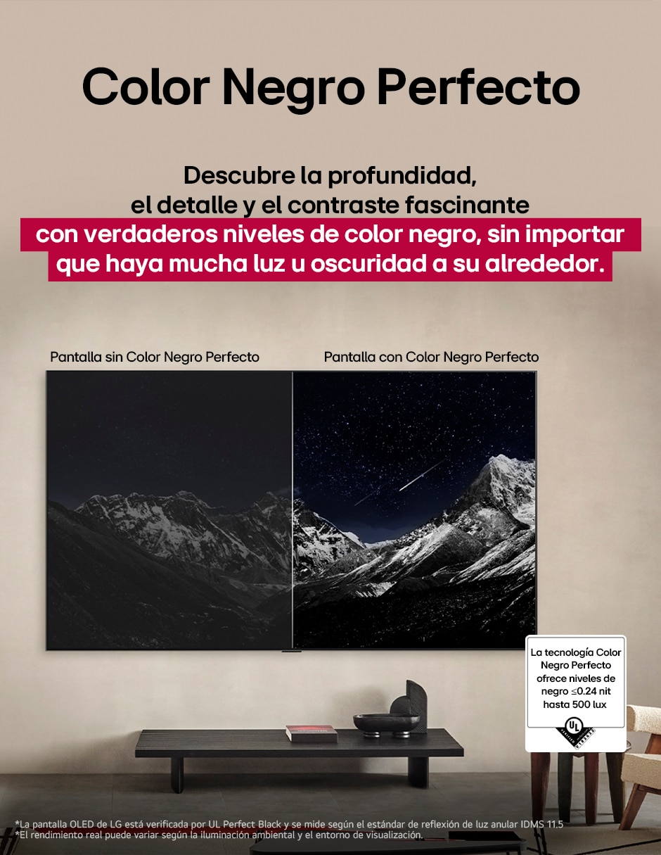 Pantalla Smart TV Lg OLED de 42 pulgadas 4K OLED42C5PSA con Evo AI