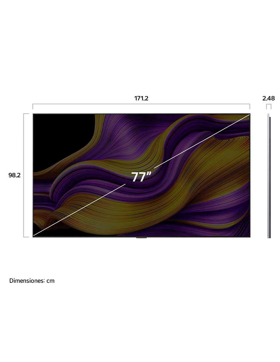 Pantalla Smart TV OLED de 77 pulgadas 4K OLED77G5PSA con Evo AI 18