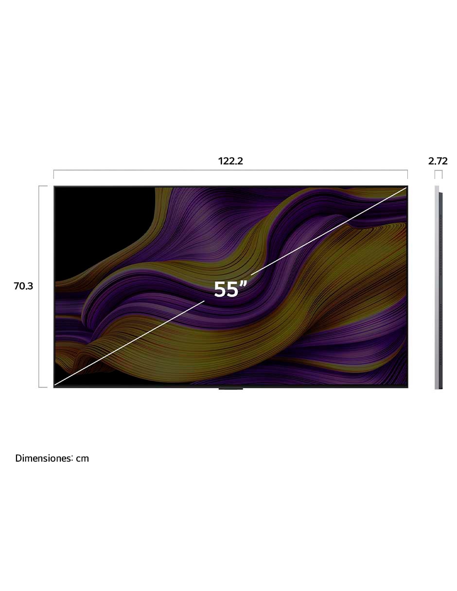 Pantalla Smart TV LG OLED de 55 pulgadas 4K OLED55G5PSA con WebOS con evo AI