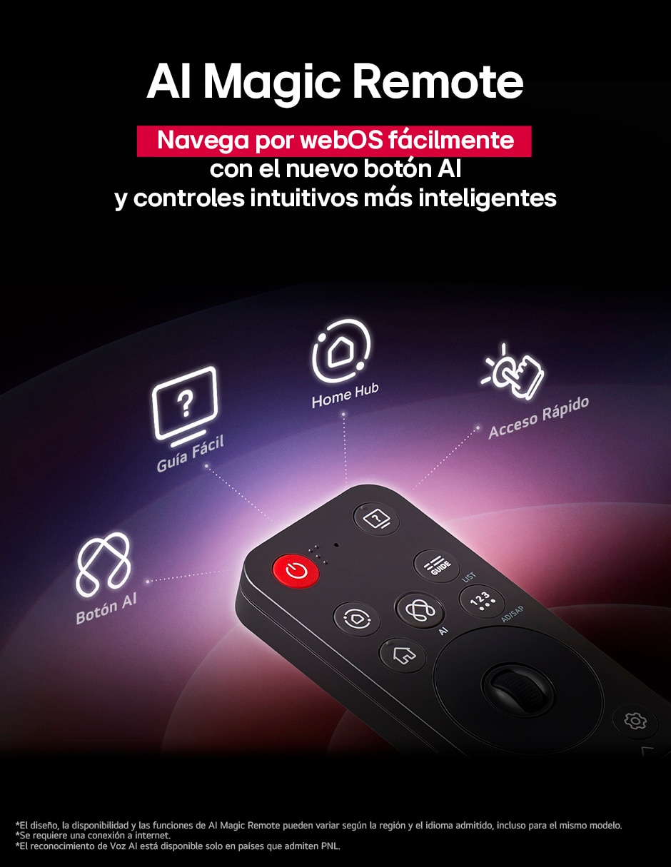 Pantalla Smart TV Lg QNED de 65 pulgadas 4K 65QNED85ASG con evo AI