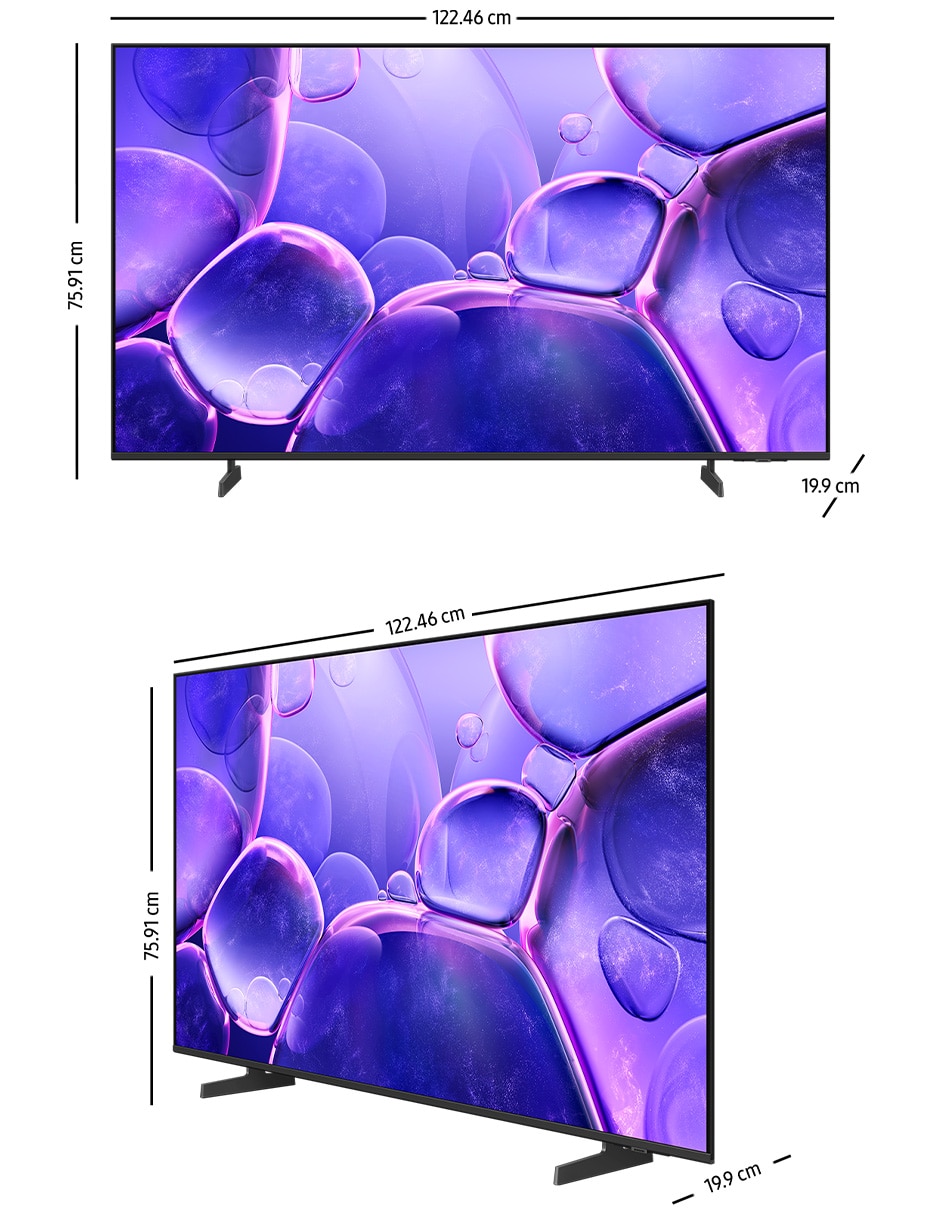 Pantalla Smart TV Samsung Crystal UHD de 55 pulgadas 4K/UHD UN55U8200FFXZX