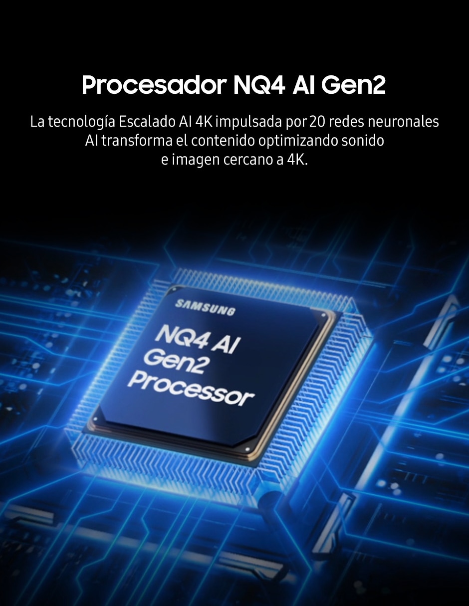 Pantalla Smart TV Samsung Neo QLED de 100 pulgadas 4K QN100QN80FFXZX con AI Upscaling