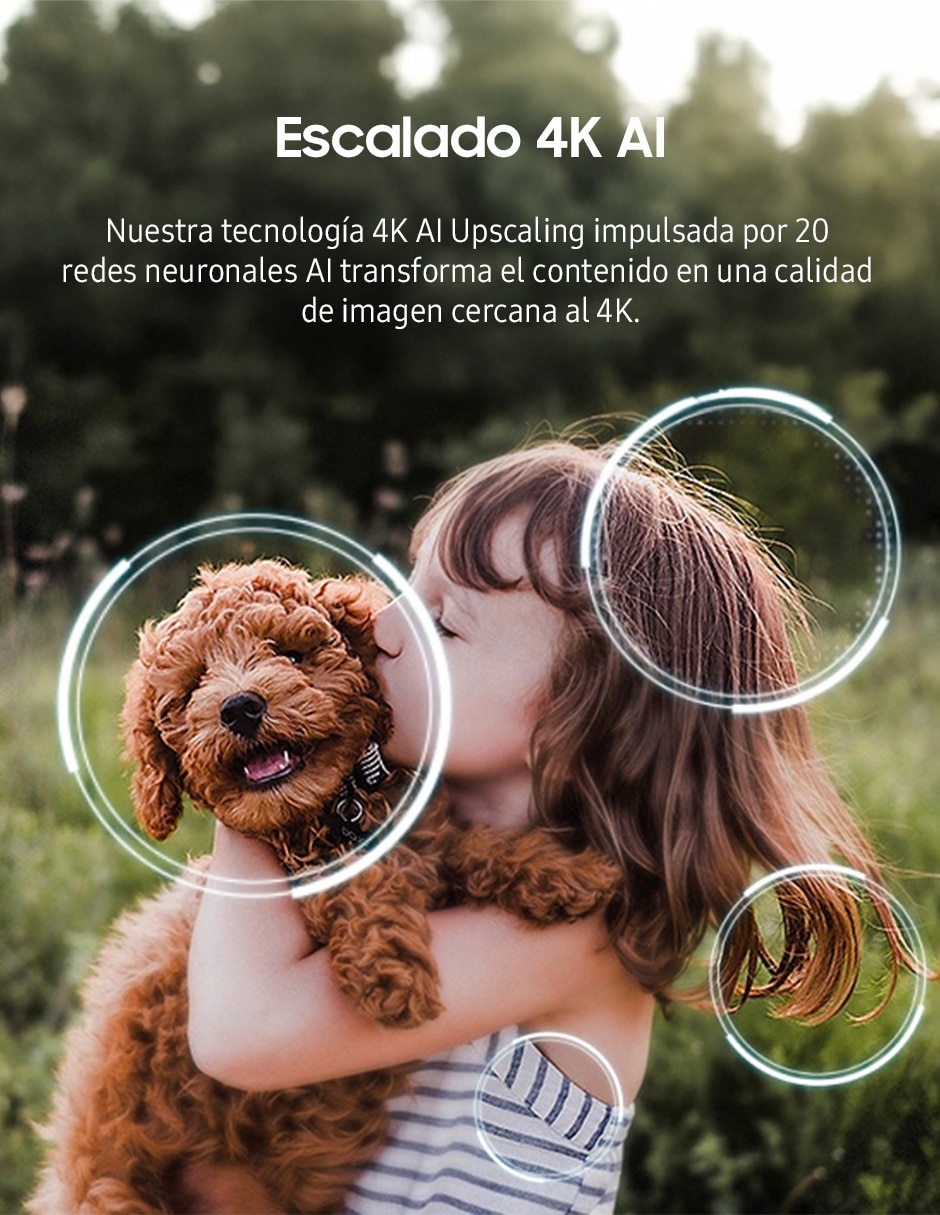Pantalla Smart TV Samsung Neo QLED de 100 pulgadas 4K QN100QN80FFXZX con AI Upscaling