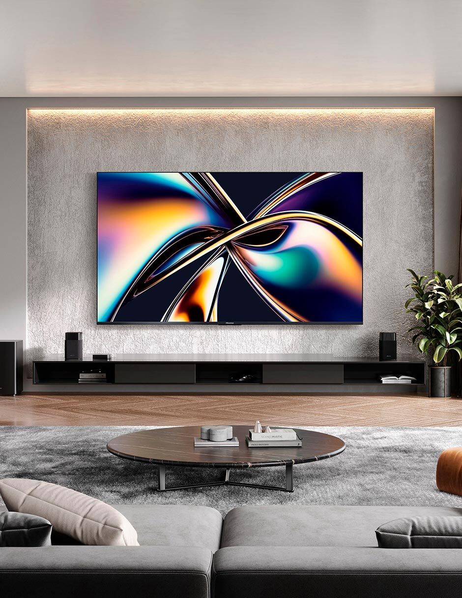 Pantalla Smart TV Hisense Mini LED de 100 pulgadas 4K/UHD 100U8QG con Google TV con AI Picture