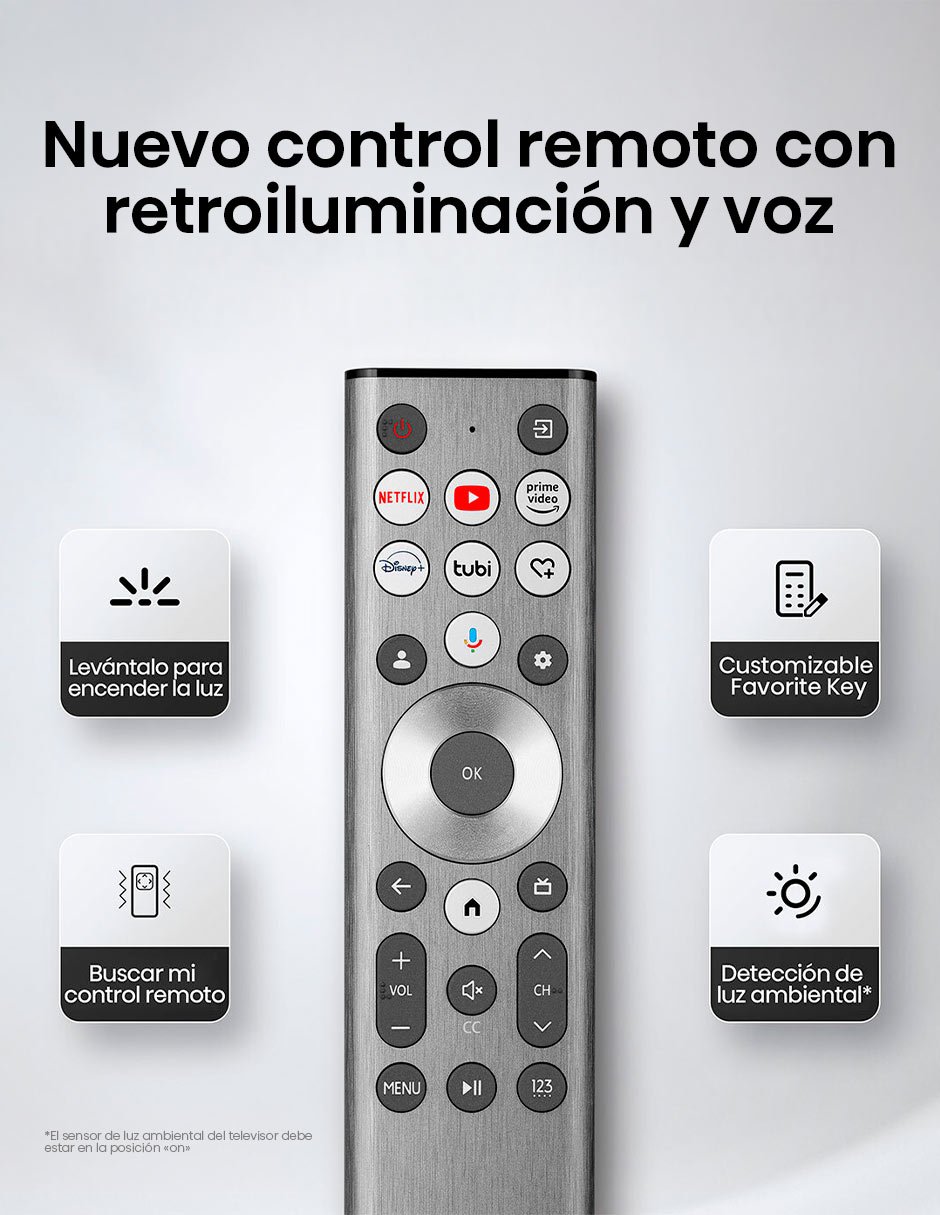 Pantalla Smart TV Hisense Mini LED de 100 pulgadas 4K/UHD 100U8QG con Google TV con AI Picture