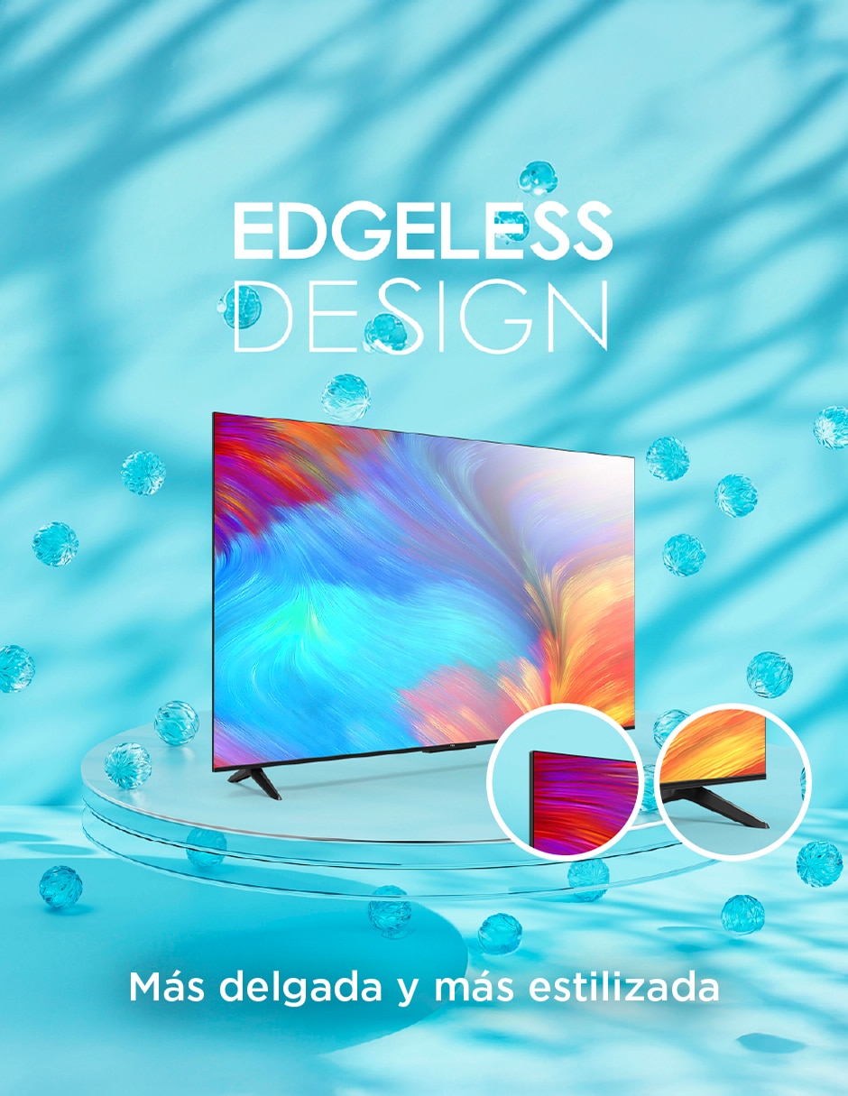 Pantalla Smart TV LED de 55 pulgadas 4K/UHD 55S451G con Google TV 7