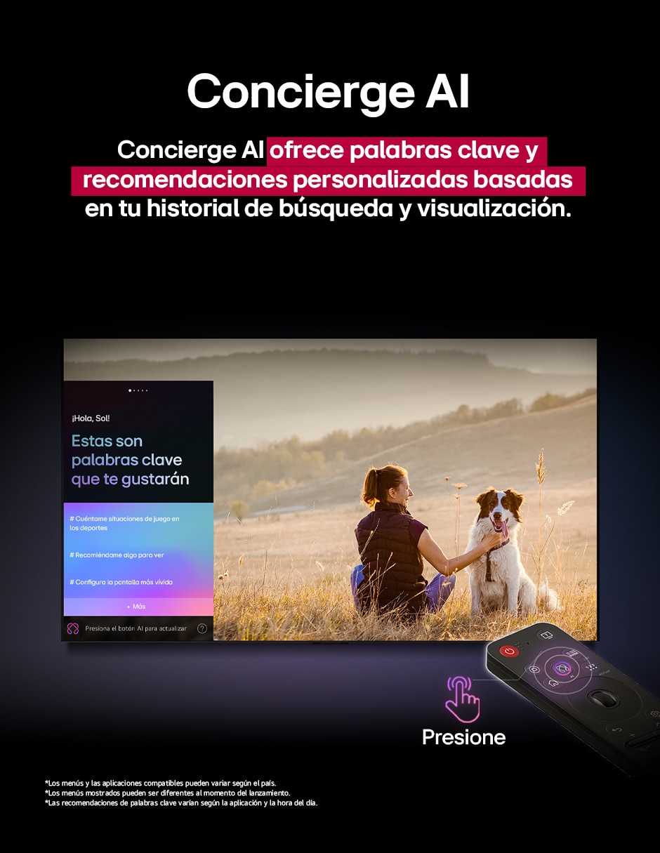 Pantalla Smart TV Lg Crystal UHD de 65 pulgadas 4K 65UA8050PSA con AI webOS