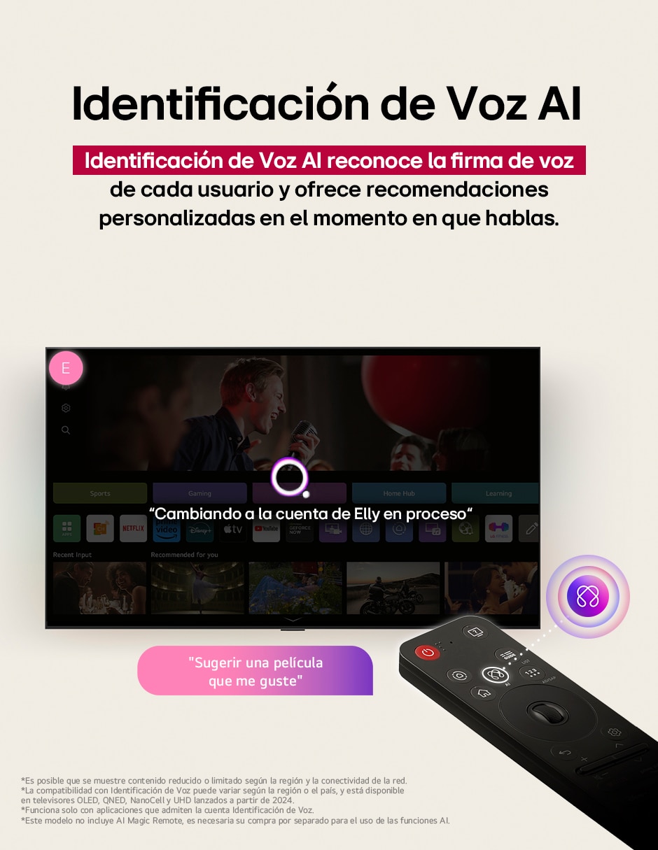 Pantalla smart tv crystal uhd de 65 puadas 4k 65ua7500psa con ai webos 7
