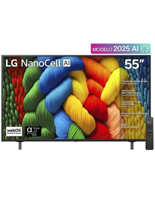 LG Pantalla Smart TV Lg NanoCell de 55 pulgadas 4K 55NANO80ASA con AI webOS