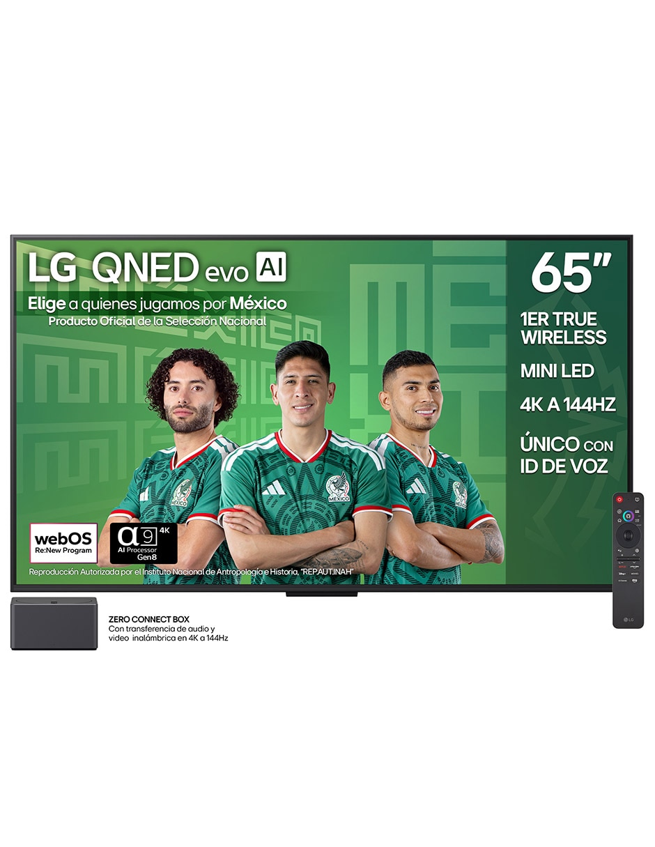LG Pantalla Smart TV LG QNED de 65 pulgadas 4K 65QNED9MASA con evo AI True Wireless