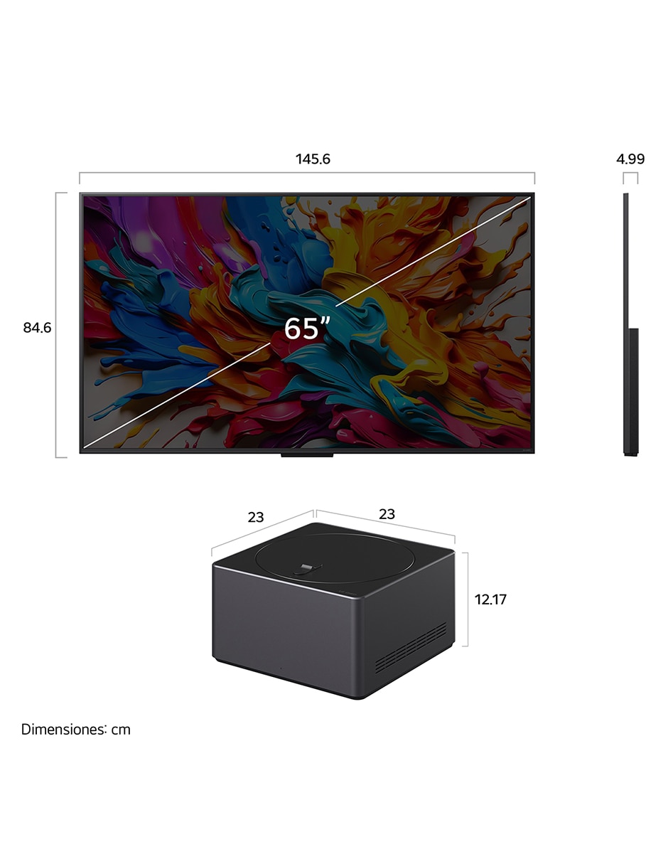 Pantalla smart tv qned "de" 65 pulgadas 4k 65qned9masa "con" webos no aplica "con" evo ai true wireless 17