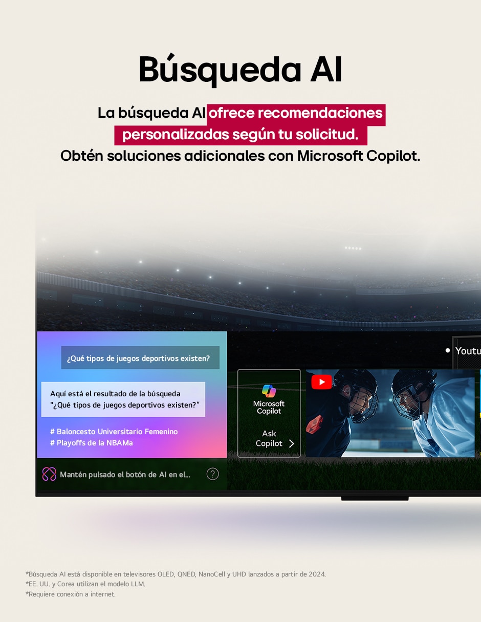 Pantalla Smart Tv Uhd de 43 puadas 4K 43Ua7500Psa con AI webOS 6