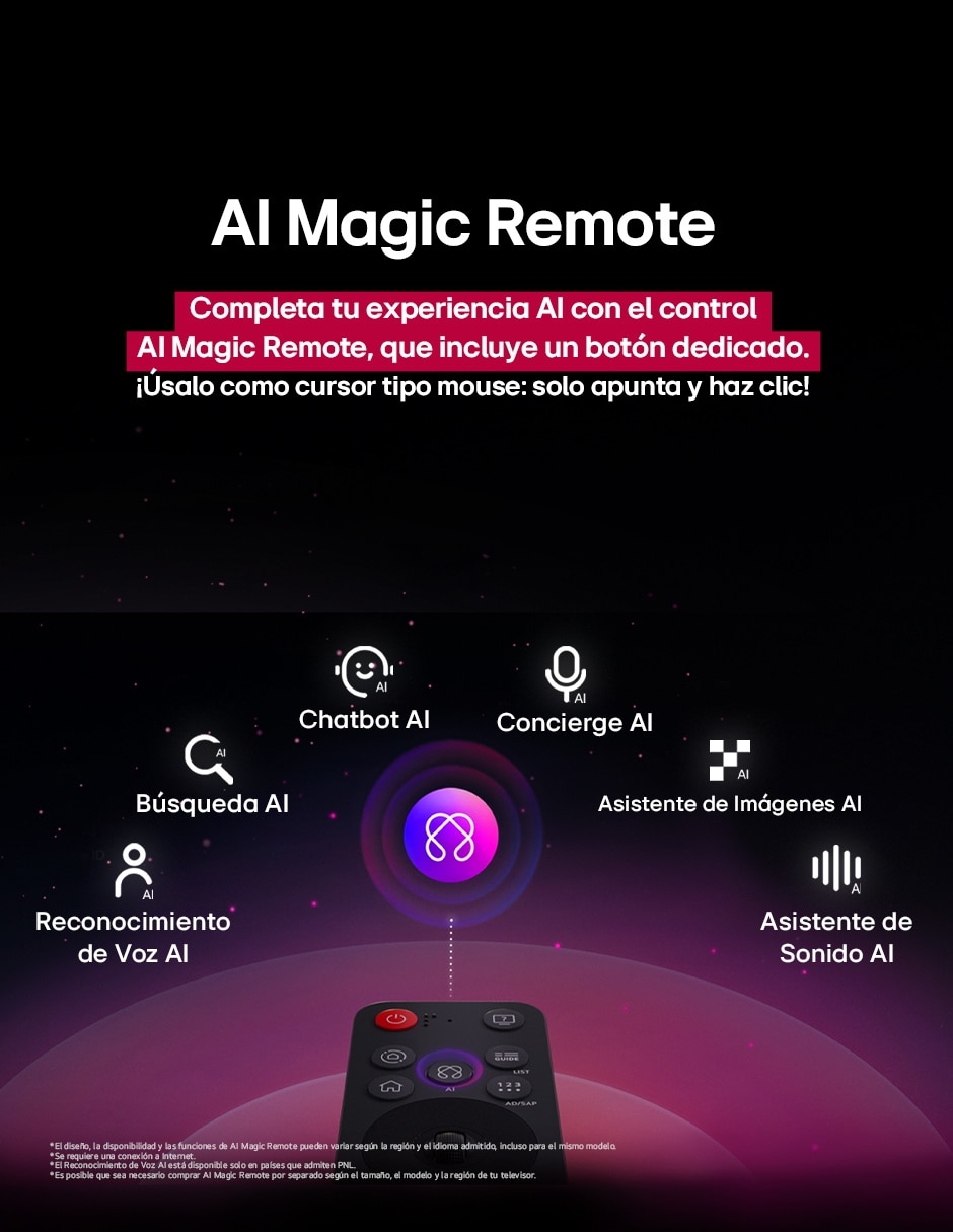 Pantalla Smart Tv Uhd de 43 puadas 4K 43Ua7500Psa con AI webOS 9