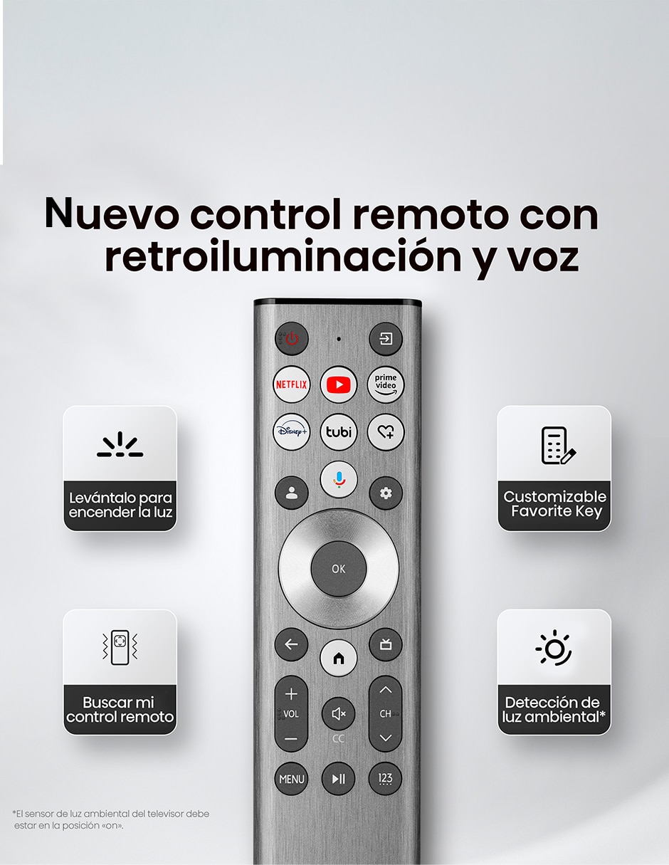 Pantalla Smart TV Hisense QD- mini LED de 100 pulgadas 4K/UHD 100U7QG Pro con Google TV con AI Picture