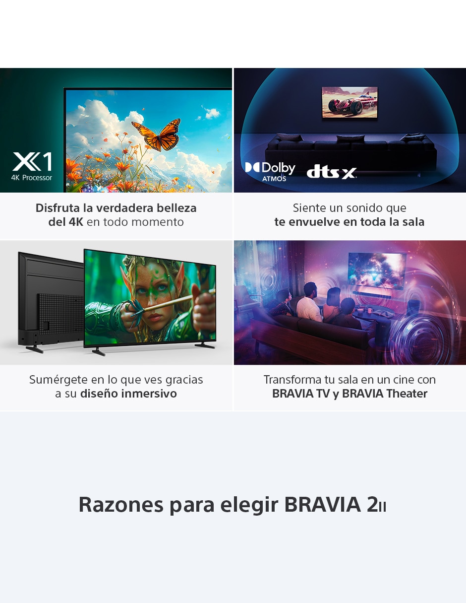 Pantalla Smart TV LCD de 75 pulgadas 4K Bravia 2 K-75S20M2 con Google TV 2