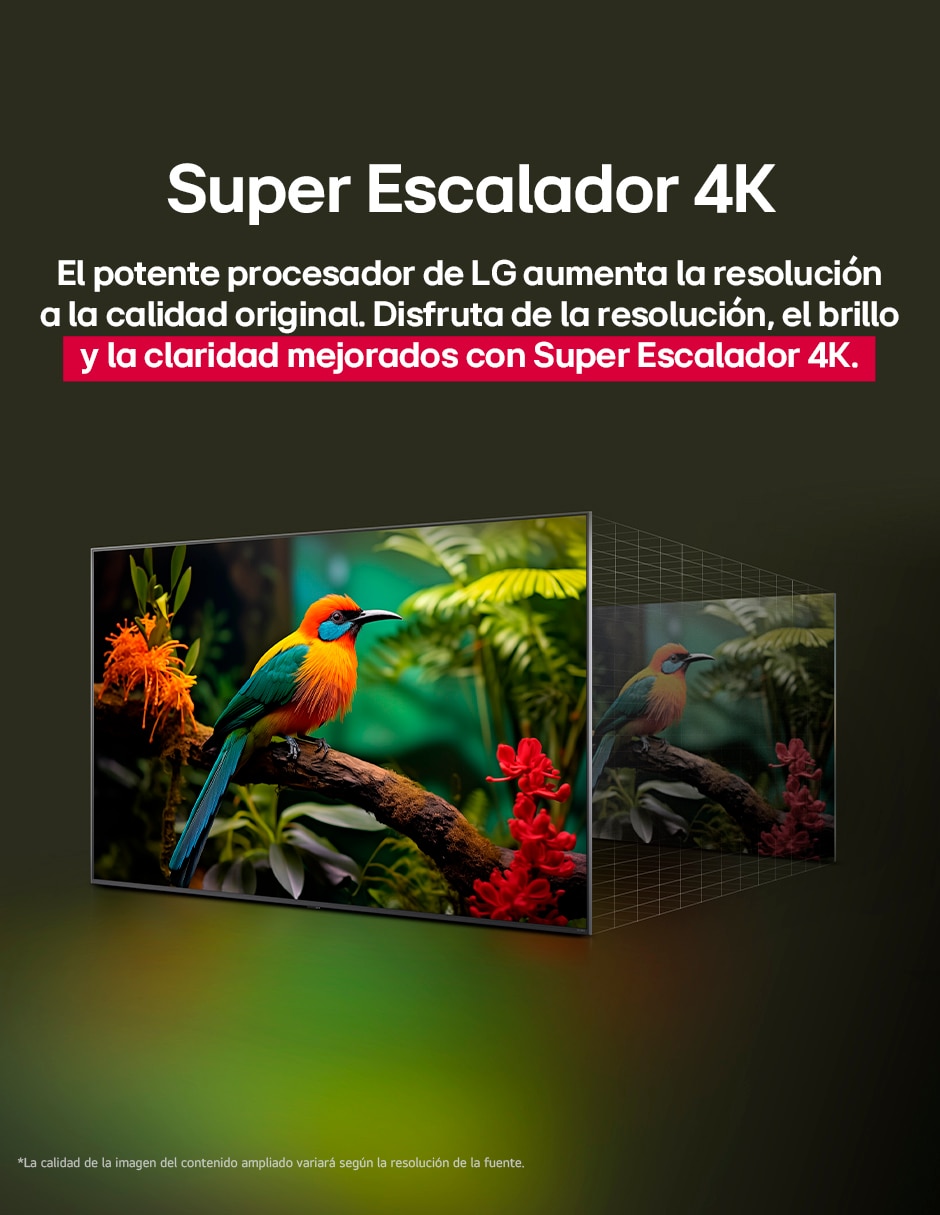 Pantalla Smart TV QNED de 65 pulgadas 4K/UHD 65QNED83ASG con WebOS con AI webOS 12
